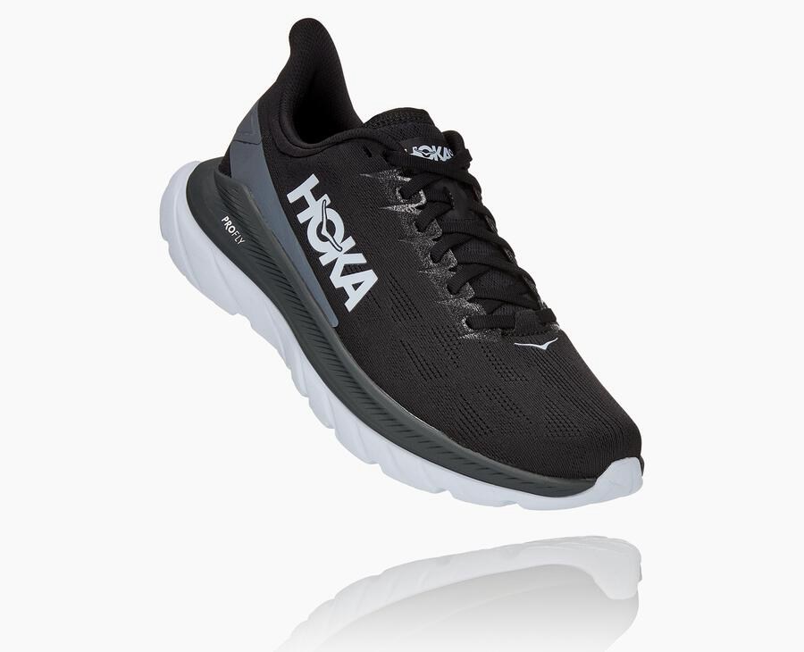 Hoka One One Løbesko Herre - Mach 4 - Sort/Hvide - 205693ZKL